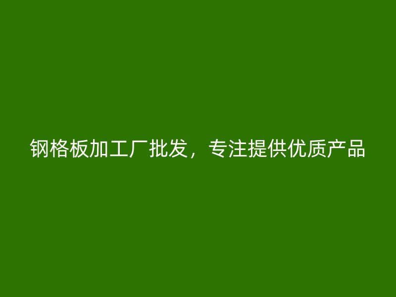 鋼格板加工廠批發(fā)，專注提供優(yōu)質(zhì)產(chǎn)品